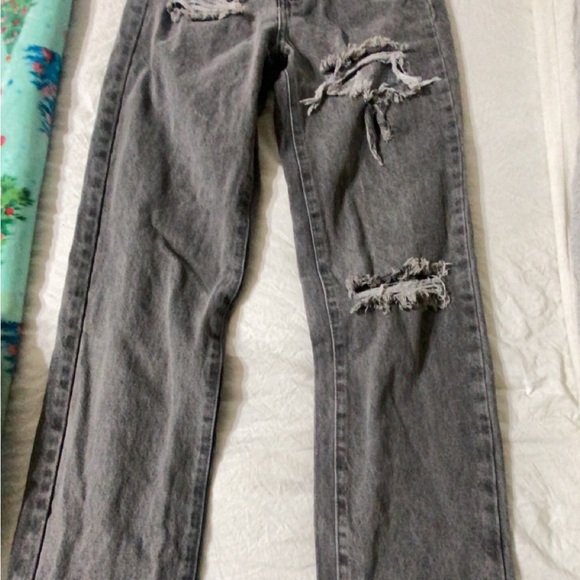 Gray side cut jeans - Picture 4 of 5
